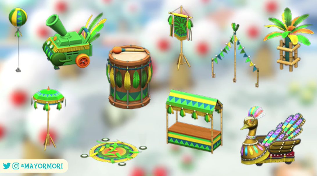 Encommium Prestigio Alacena Un repaso a los 13 artículos de Carnaval de Animal Crossing: New Horizons,  incluyendo la recompensa de Conga - Nintenderos