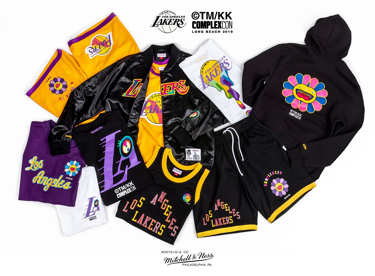 Takashi Murakami ComplexCon x LA Lakers M&N Basketball Shorts Black Men's -  FW19 - US