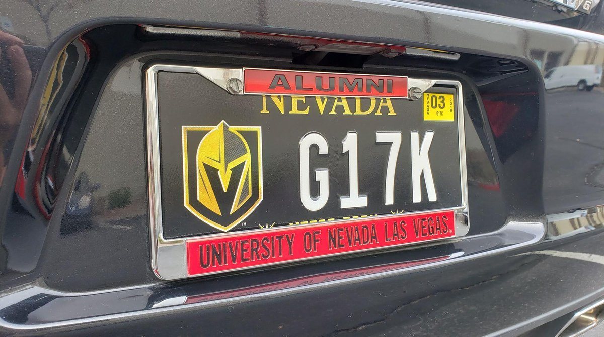 License Plate Vegas Golden Knights
