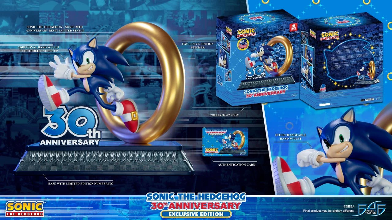 SEGA celebrará el 30.º aniversario de Sonic con una figura de