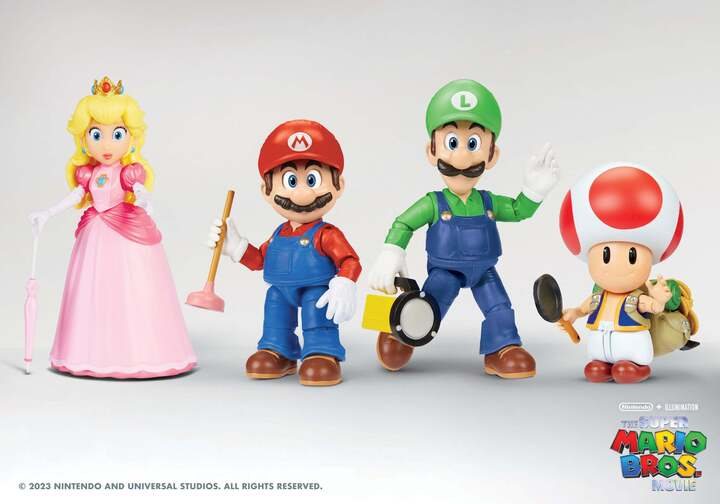 Jakks Pacific lanzará estos juguetes de Super Mario Bros. La Película