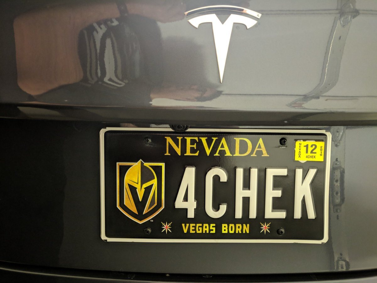 License Plate Vegas Golden Knights